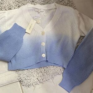 NWT CROPPED Gradient Cardigan